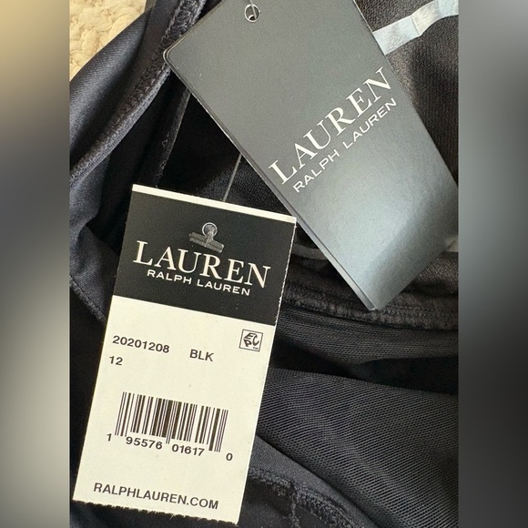 NEW w/Tags Lauren Ralph Lauren Beach Club Solids High Neck One Piece Swimsuit 12 - Picture 3 of 15